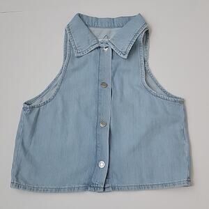 Zara Girls Denim Vest NWOT Size 13-14